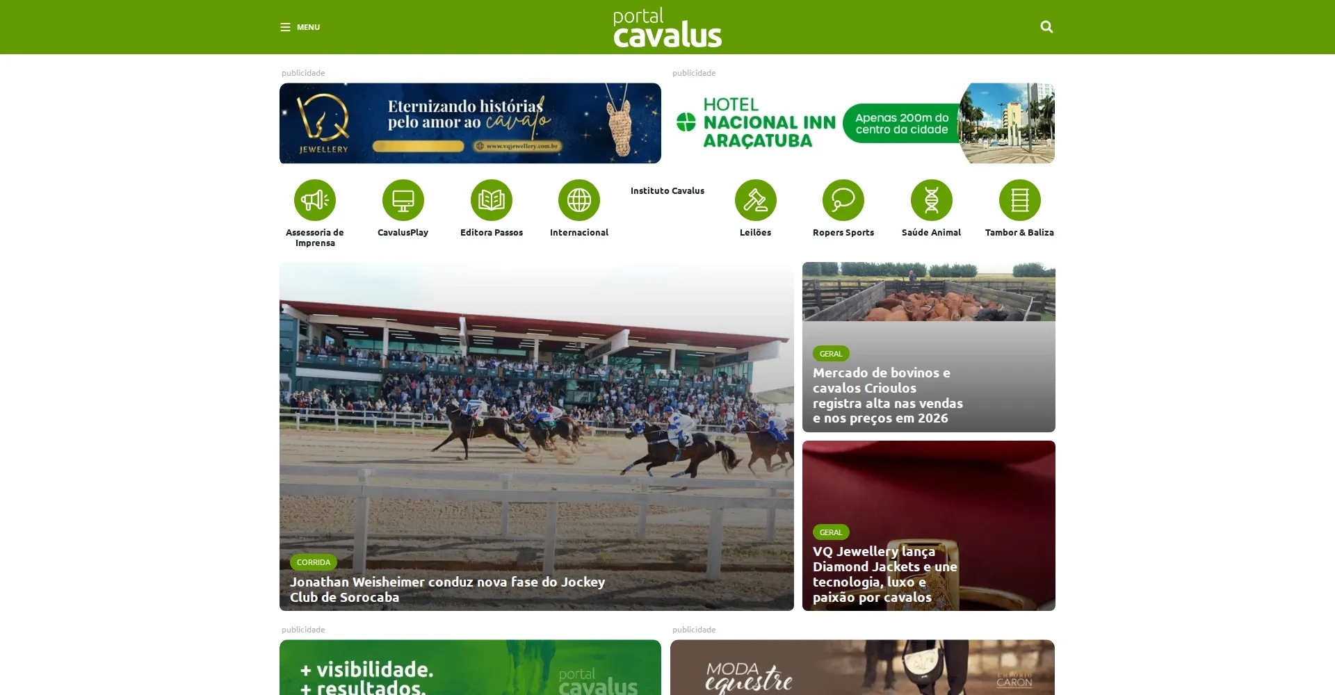 artigo animado cavalus