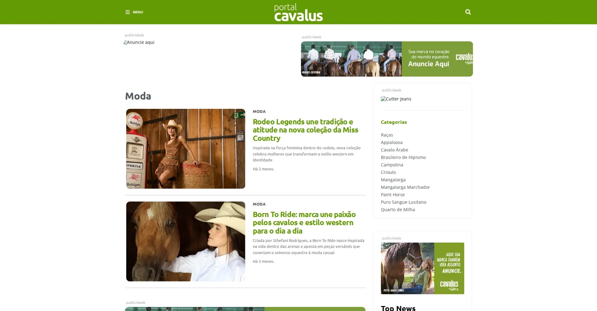 cavalus cultura moda
